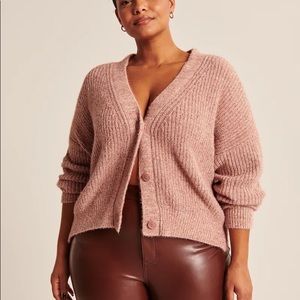 Abercrombie & Fitch Chenille Cropper Cardigan